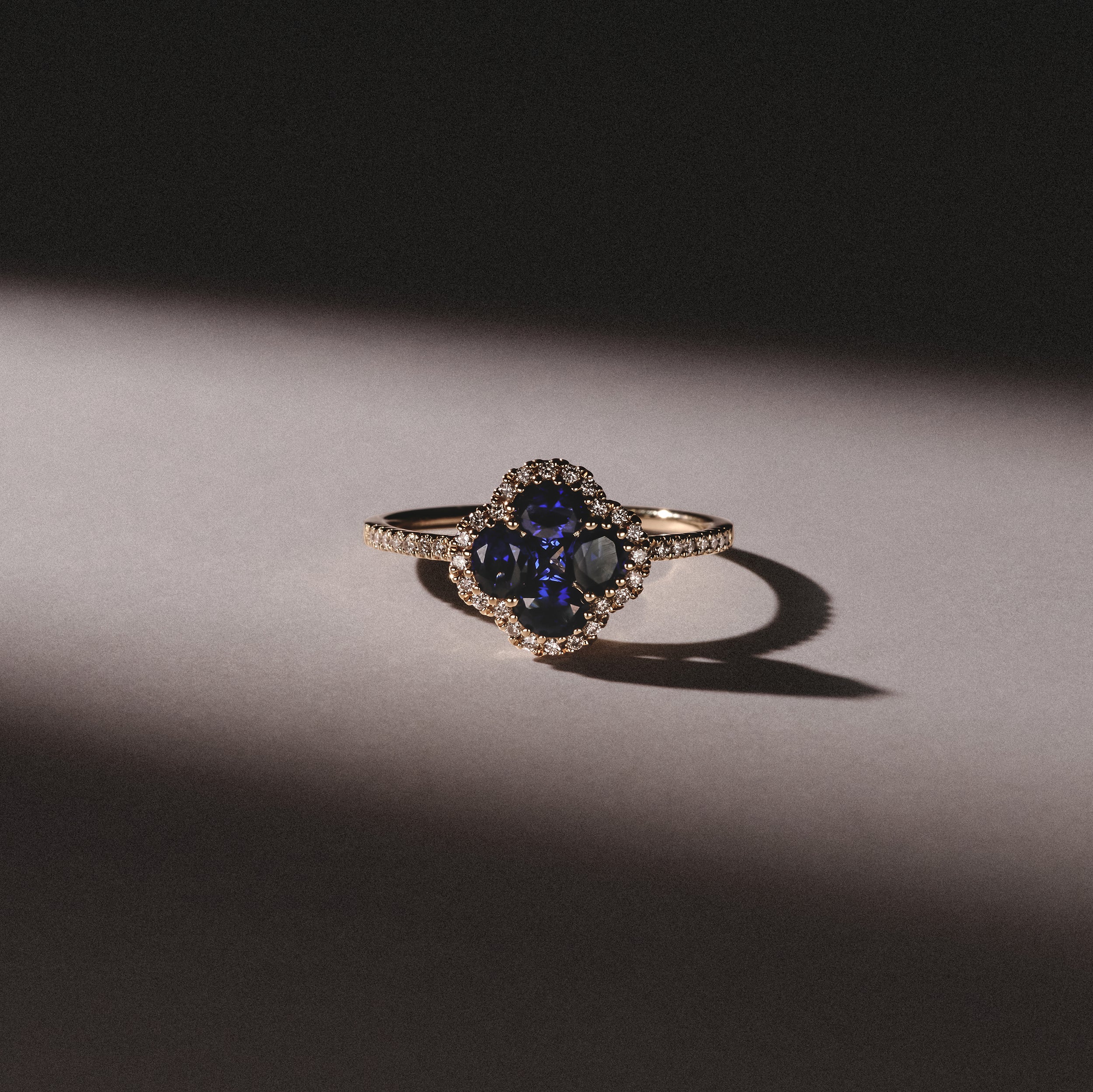Alegria Lab Sapphire Ring 1.00ct in 18k Gold Vermeil